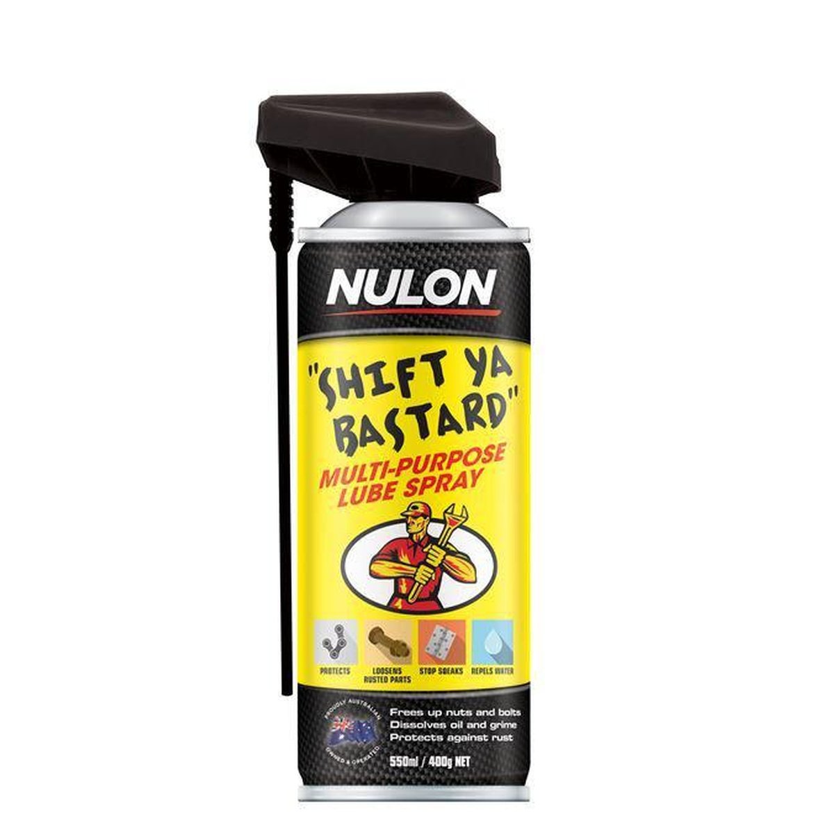Nulon Shift Ya Bastard Multi Purpose Lube Aerosol Spray 400g