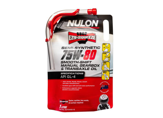 Nulon EZY-SQUEEZE 75W-80 Gearbox and Transaxle Oil Smooth Shift 1L