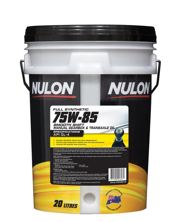 Nulon Full Synthetic Gearbox and Transaxle 75W-85 20L