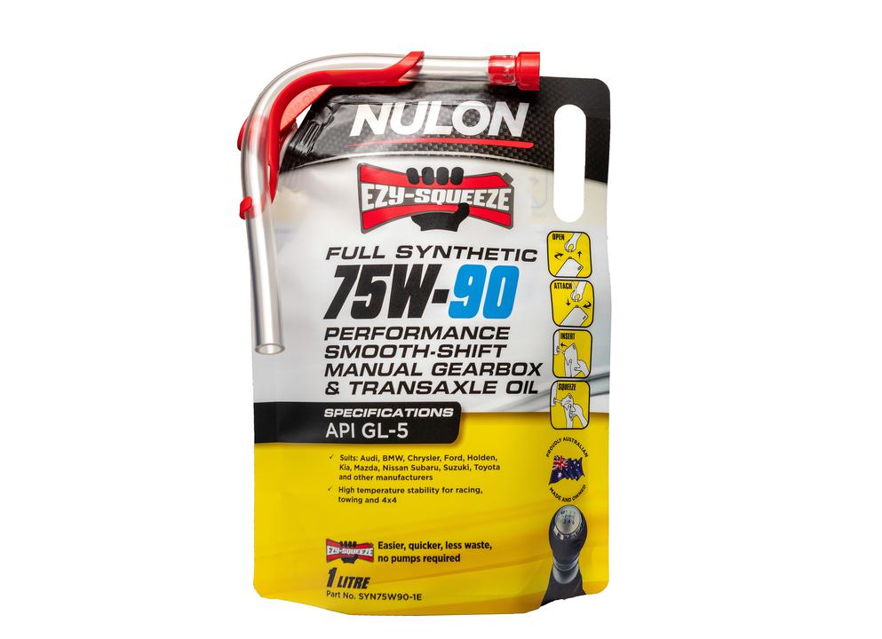 Nulon EZY-SQUEEZE Full Synthetic Gearbox and Transaxle 75W-90 1L
