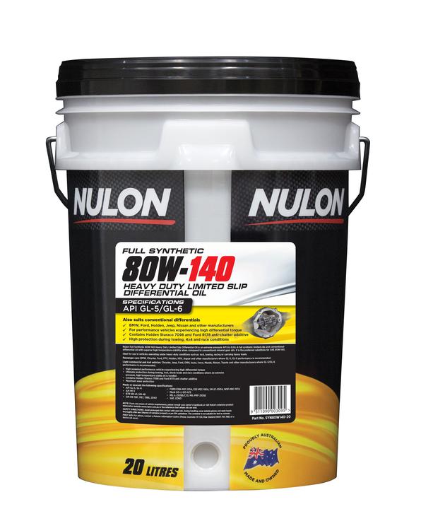 Nulon Full Synthetic Heavy Duty Limited Slip Differential Oil 80W-140 20L