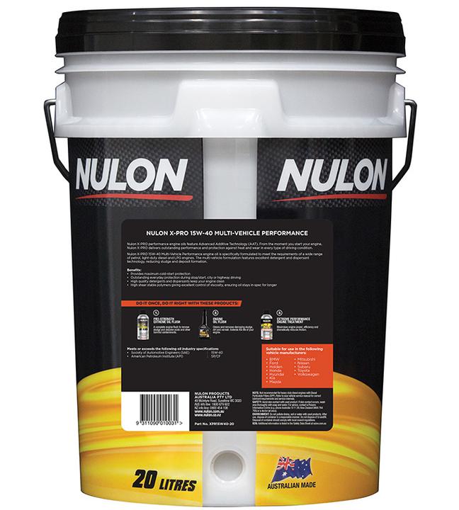Nulon X-PRO 15W-40 Multi-Vehicle Performance Engine Oil 20L Semi Synthetic XPR15W40-20