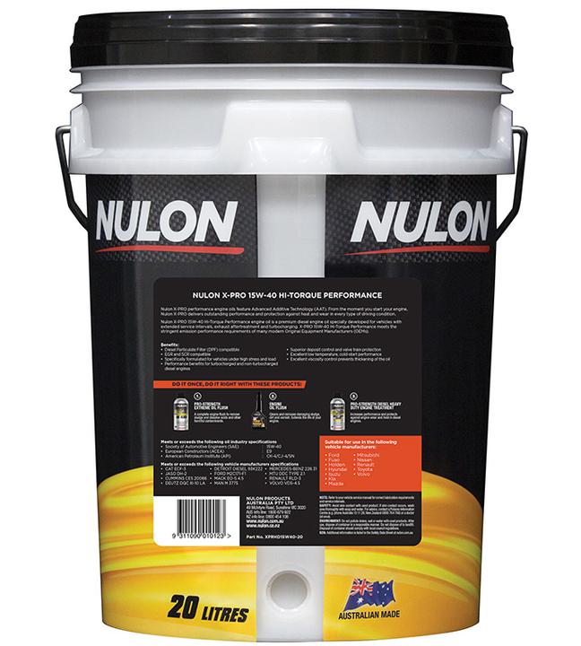 Nulon X-PRO 15W-40 Hi-Torque Performance Engine Oil 20L Mineral XPRHD15W40-20