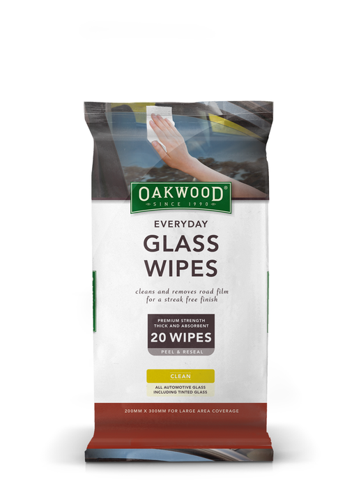 Oakwood Extra Thick Glass Wipes Extra Large (20 Pack) OP150