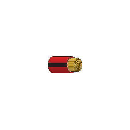 OEX Automotive Cable Single Core 3mm Red W/Black Trace 100M Roll ACX0712L