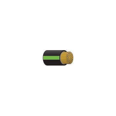 OEX Automotive Cable Single Core 2mm Black W/Green Trace 50M Roll ACX0570