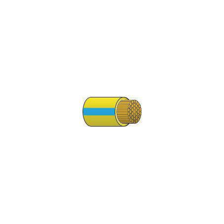 OEX Automotive Cable Single Core 2mm Yellow W/Blue Trace 100M Roll ACX0572/100