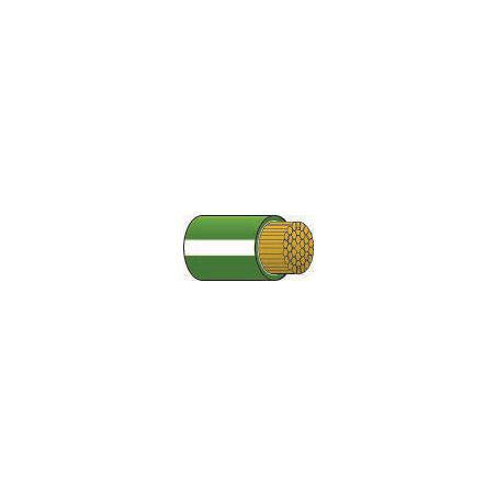 OEX Automotive Cable Single Core 2mm Green W/White Trace 100M Roll ACX0576/100