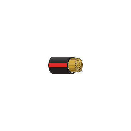 OEX Automotive Cable Single Core 2mm Black W/Red Trace 50M Roll ACX0581