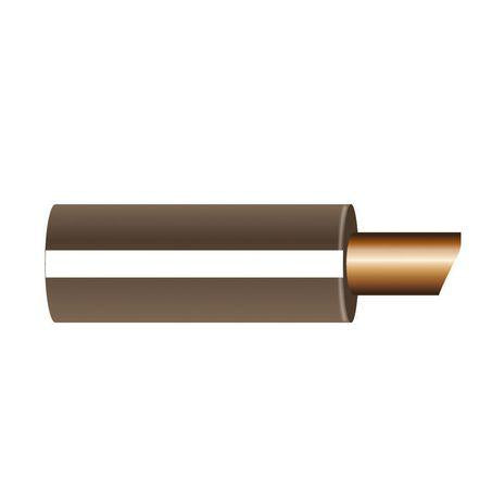 OEX Automotive Cable Single Core 4mm Brown W/White Trace 100M Roll ACX0738L