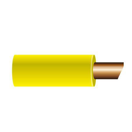 OEX Automotive Cable Single Core 4mm Yellow 100M Roll ACX0729L