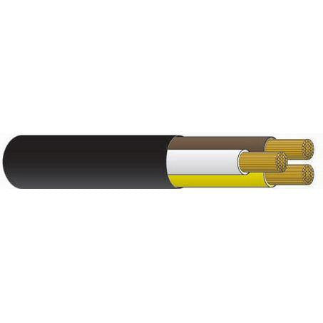 OEX Automotive Cable 3 Core 3mm Brown/White/Yellow W/Black Sheath 100M Roll ACX0812L