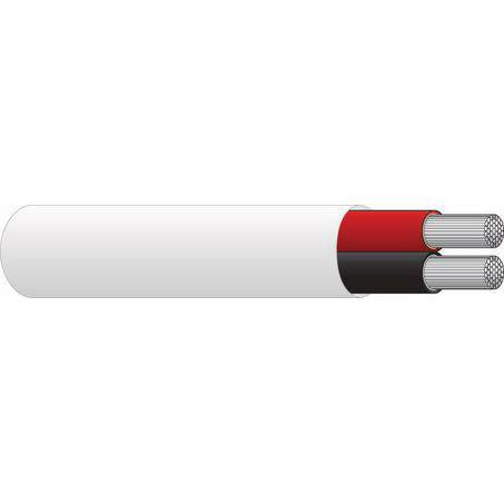 OEX Tinned Marine Cable Twin Core 4mm Red/Black W/White Sheath 100M Roll ACX0966L