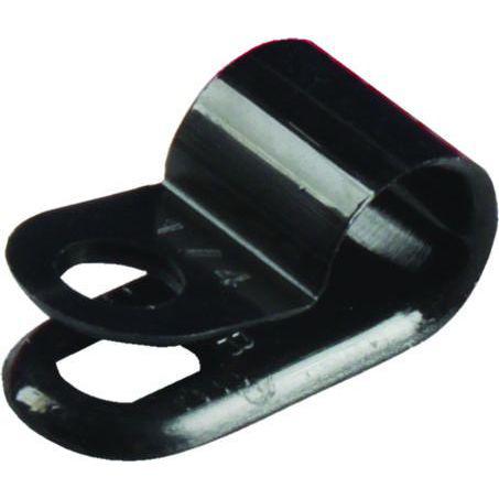 OEX P-Clip 4.6mm Nylon Black 100 Pack ACX1300BK