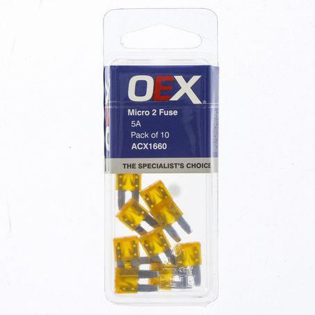 OEX Fuse Micro 2-Blade 5A Tan (Pack of 10) ACX1660