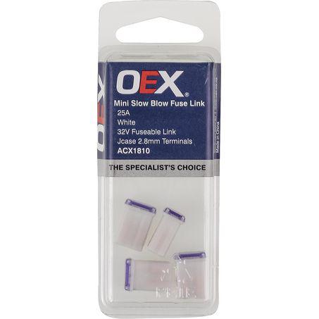 OEX Fusible Link Micro Female M-Case 25A White (Pack of 4) ACX1810