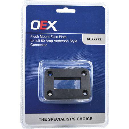 OEX Flush Mount Face Plate Suits 50A Anderson Style Connector ACX2772