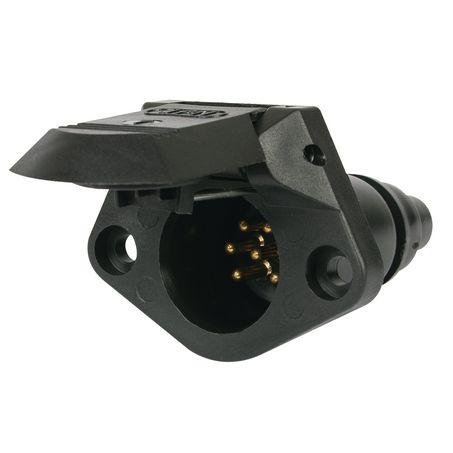 OEX Trailer Socket 7 Pin Small Round Plastic ACX2789