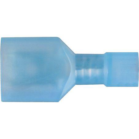 OEX Crimp Terminal Male Blade Blue 6.3mm Polycarbonate (50 Pack) ACX3001