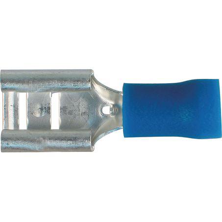 OEX Crimp Terminal Female Blade Blue 8mm Vinyl (100 Pack) ACX3018