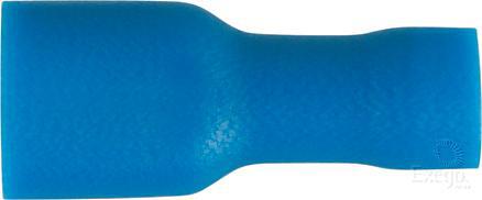 OEX Crimp Terminal Female Blade Blue 6.3mm Vinyl (100 Pack) ACX3024