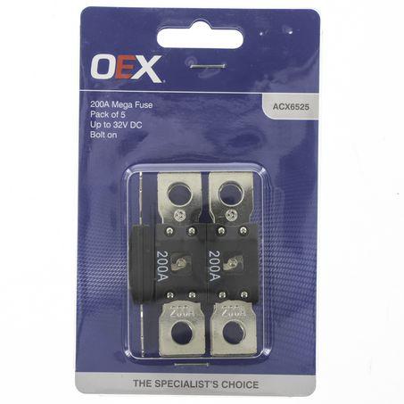OEX Mega Fuse 200A 5 Pack ACX6525