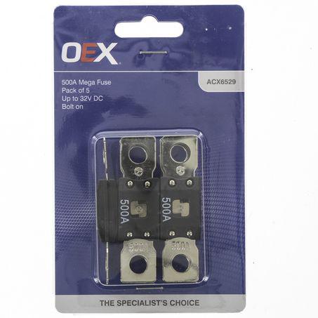 OEX Mega Fuse 500A 5 Pack ACX6529