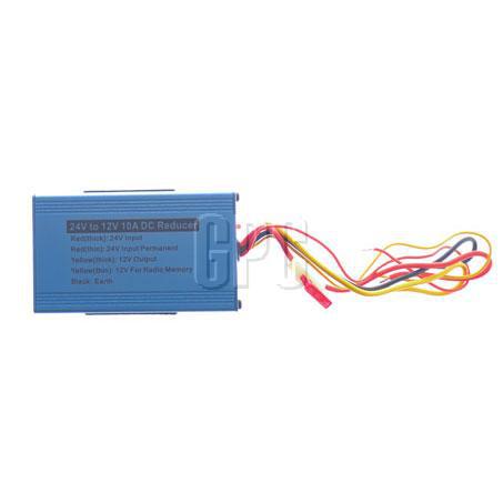 OEX Voltage Reducer 24V-12V Switch Mode Single Circuit 10A W/Memory Wire fits Radio ACX7204
