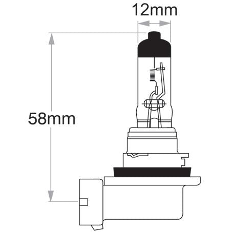 OEX H11 Globe 12V 55W Xenon Prime +30 GLX10111