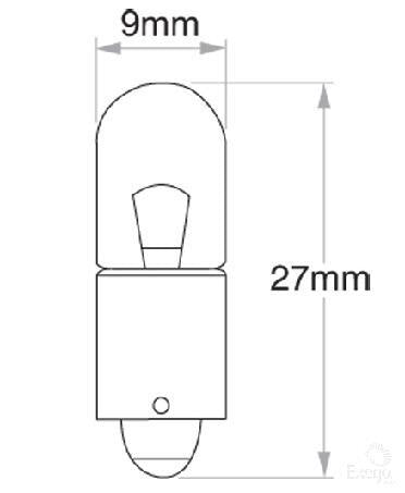OEX Bayonet Globe 12V 4W Standard (Pack of 10) GLX21210