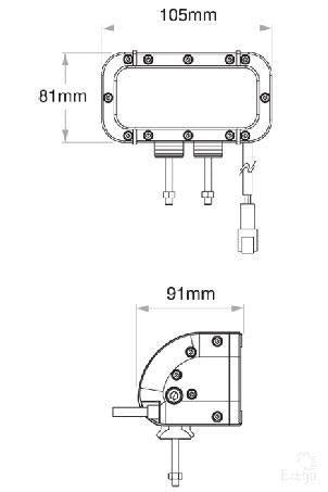 OEX Work Light LED Rectangle Bar 12/24V Spot Beam LLX22004