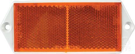 OEX Reflector Rectangle Amber 48x127mm (Pack of 10) LRX21271