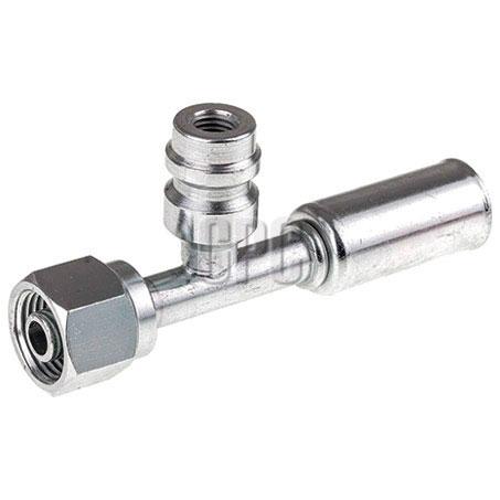 OEX Steel Fitting #6 fits Reduced Beadlock #6 Straight w/ R134a Port RSX1301-3