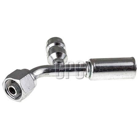 OEX Steel Fitting #6 fits Reduced Beadlock #6 45 Degree w/ R134a Port RSX1311-3