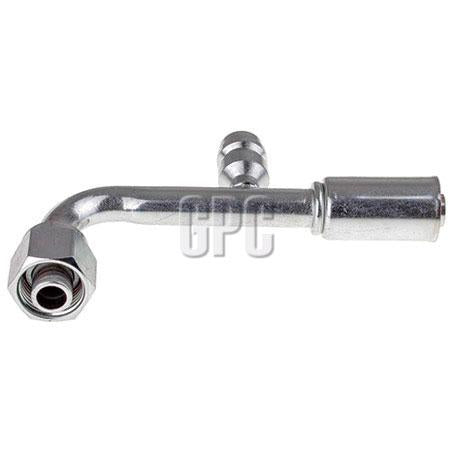OEX Steel Fitting #8 fits Reduced Beadlock #8 90 Degree w/ R134a Port RSX1322-3