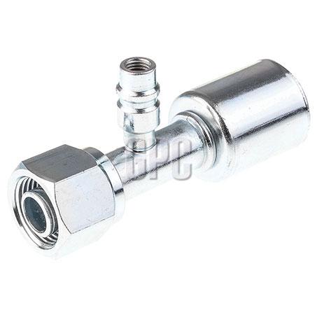 OEX Steel Fitting #10 fits Beadlock Step Up #12 Straight w/ R134a Port SFX1307-3