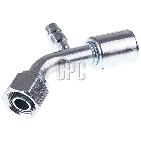 OEX Steel Fitting #10 fits Beadlock #10 45 Degree w/ R134a Port SFX1313-3