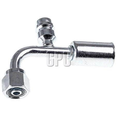 OEX Steel Fitting #6 fits Beadlock #6 90 Degree w/ R134a Port SFX1321-3