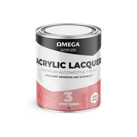 Omega Premium Acrylic Lacquer Gloss Finish White 2L AA-ALGW2L