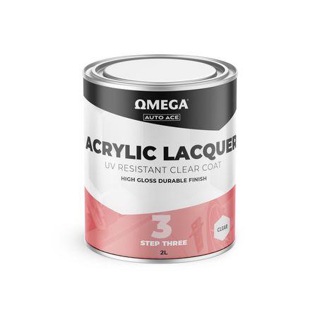 Omega Acrylic Lacquer Clear Top Coat UV Resistant 2L AA-TCC2L