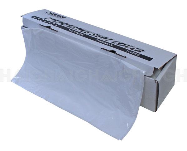 Orcon Disposable Plastic Seat Covers 200pc 140 x 80cm DSC15