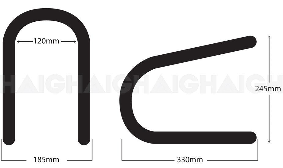 Orcon Motorcycle Wheel Rack 3.5" - MCR35
