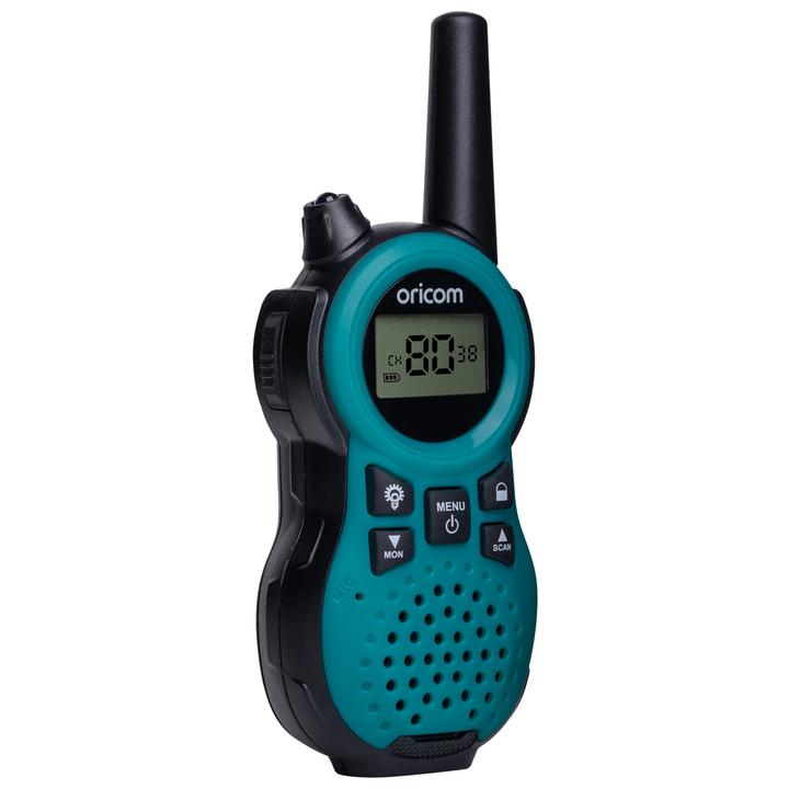 Oricom UHF CB Compact Handheld Radio Twin Pack Blue PMR795BL