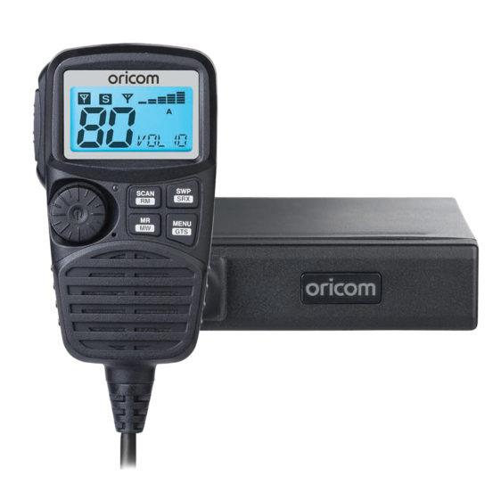 Oricom 5W Stealth UHF CB Radio Dual Receiver 80 Channel W/ Remote Speaker Mic & Large LCD UHF350DR