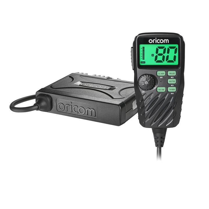 Oricom 5W Stealth UHF CB Radio 80 Channel W/ Remote Speaker Mic & Large LCD UHF390