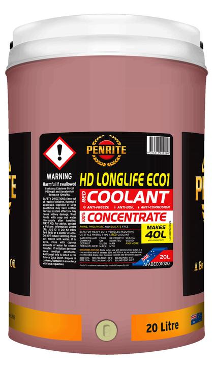 Penrite HD Longlife Ec01 Heavy Duty Coolant Concentrate 20L