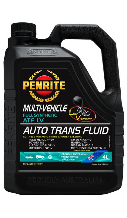 Penrite ATF LV Multi Vehicle Automatic Transmission Fluid 4L