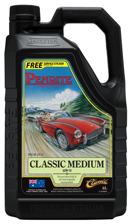 Penrite Classic Medium Mineral Engine Oil 25W-70 5L CLASM005