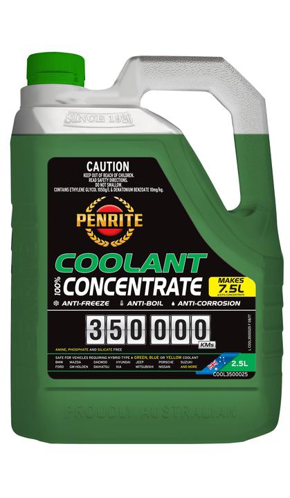 Penrite 350,000km Green Anti-Freeze Coolant Concentrate 2.5L