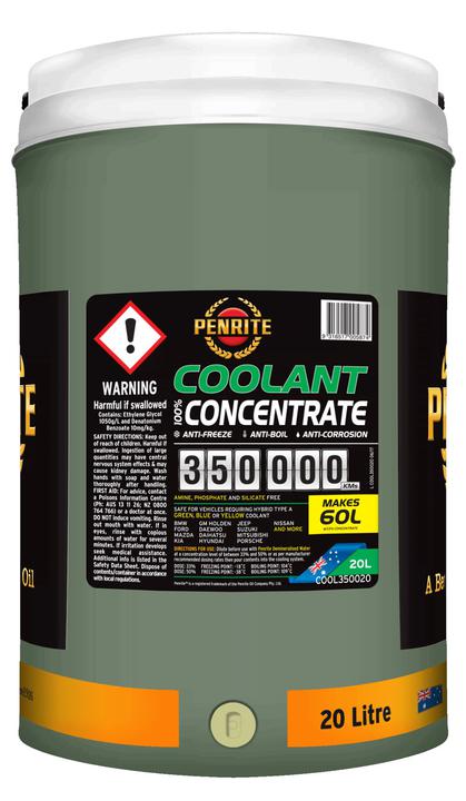 Penrite 350,000km Green Anti-Freeze Coolant Concentrate 20L